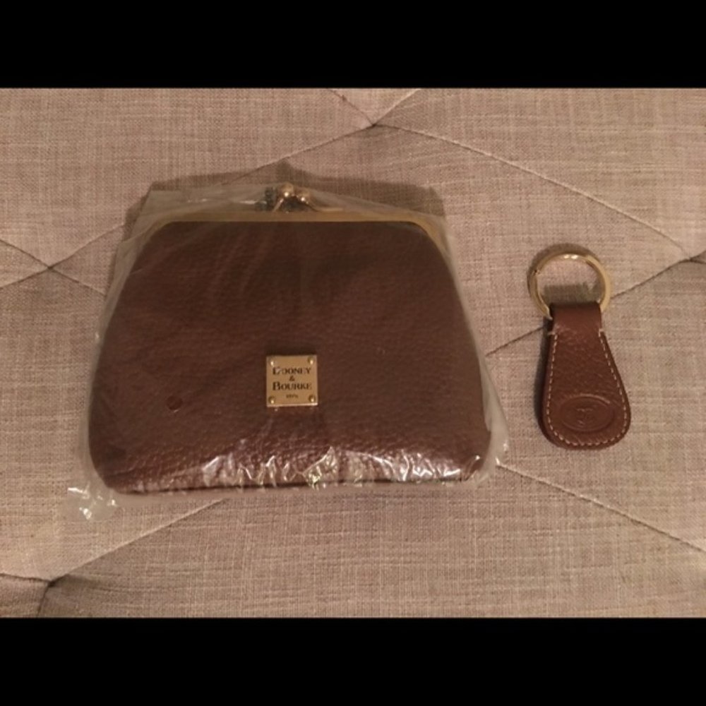 Dooney & Bourke Pebble Leather Logo Lock Hobo - Picture 7 of 7